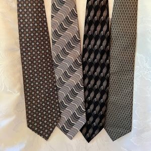 Lot of 4 Ties  Various Designers
